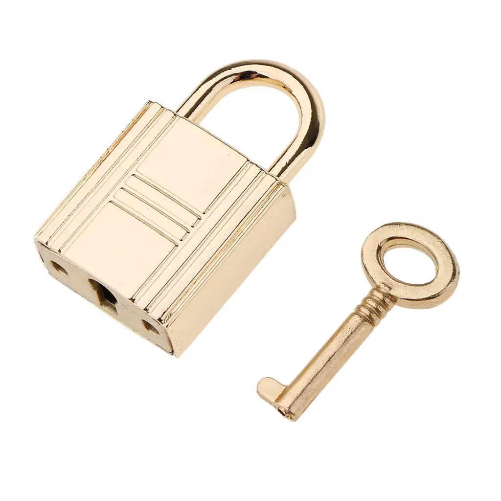 Mini Square Padlock Travel Luggage Suitcase Drawer Bag Security Lock w/ Key