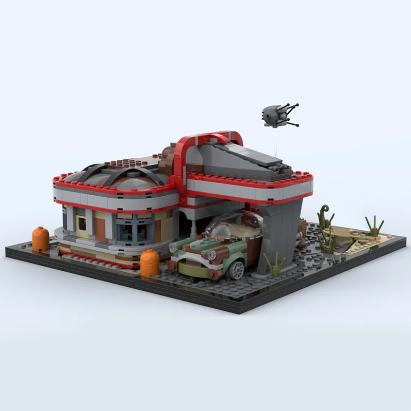 

НОВЫЙ 1492 шт., игра, серия фильмов, MOC, модульная падающая модель барабанника, обеденная модель, творческие идеи «сделай сам», детская игрушка в сборе, головоломка, подарок на день рождения