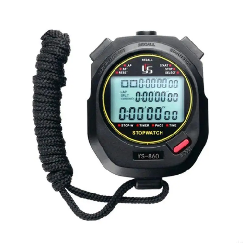 U4LA portatile portatile impermeabile Digital Stop Owatch Cronograph Sports Timer