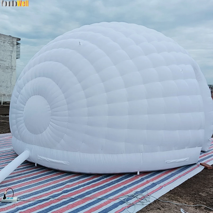 Latest Oxford Inflatable Air Dome Tent Honey Housed Finished  Igloo With LED Lights Marquee Bar Tent  Wedding Party Event Rental