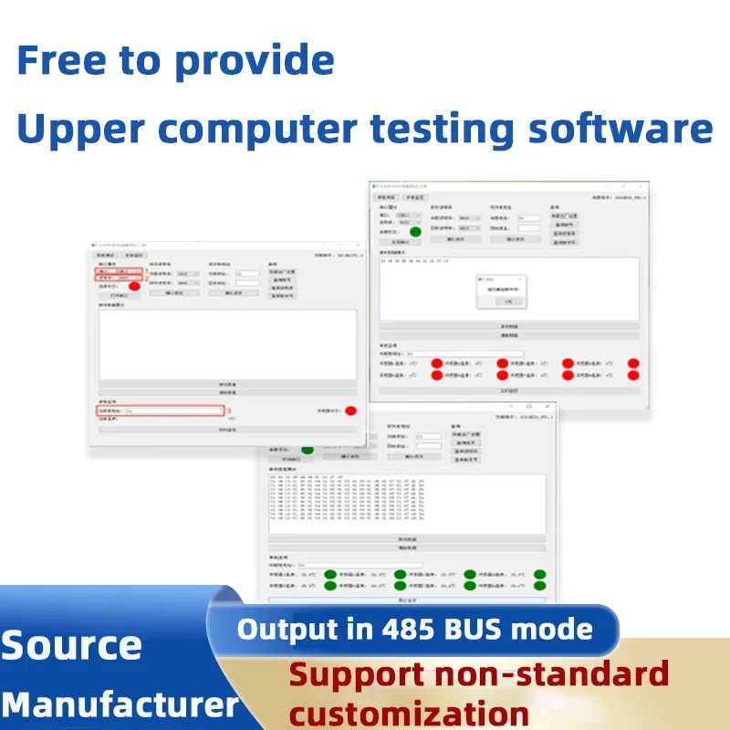 8-Channel 18b20 Input Analog Acquisition Module MODBUS-RTU Protocol Support Customizable OEM Temperature Temperature Instruments