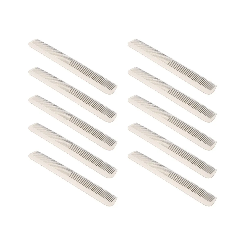 10pcs Heat Resistance Hair Dressing Comb Plastic Professional Hair Styling Comb High Toughness Durable Professional Hair Comb