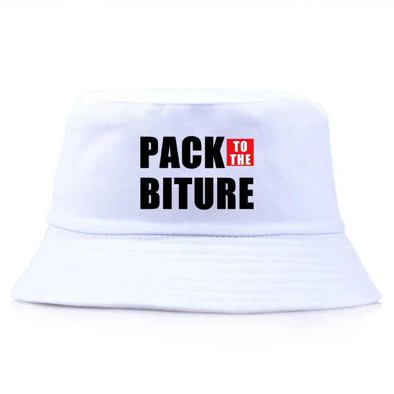 Pack To The Biture Print Summer Reversible Bucket Hat Unisex Adult Daily Sun Visor Fisherman Cap Girl Boy Beach Travel Cool Bob