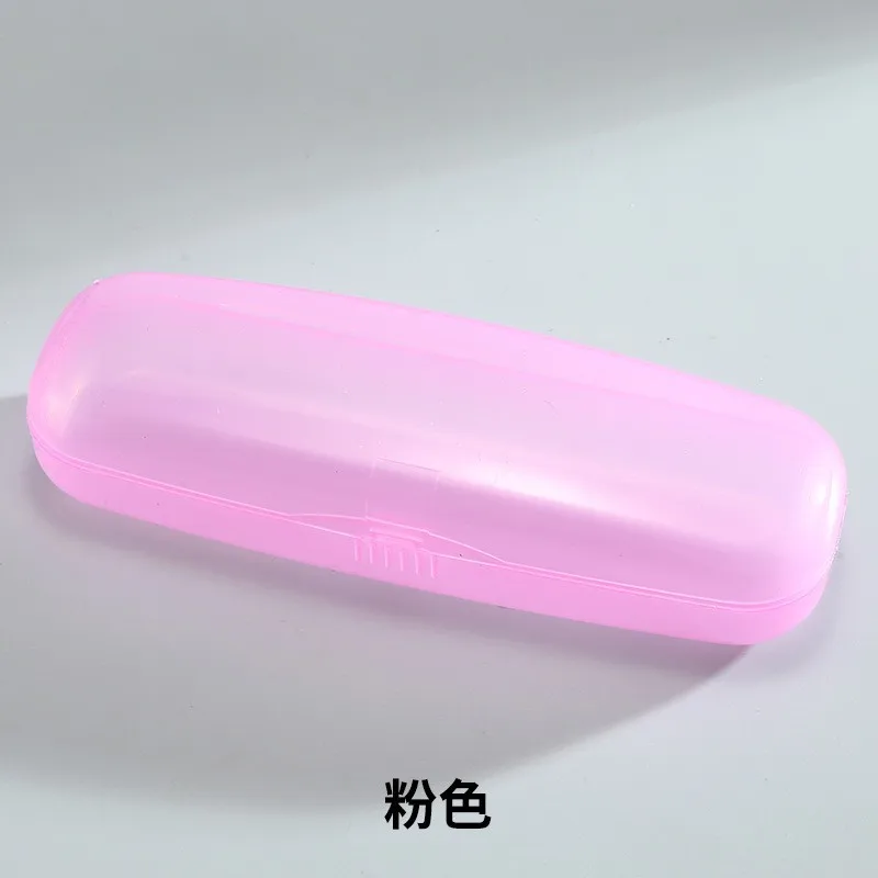 Reading Glasses Box  Logo Storage Case Transparent Eyeglass Case Transparent Flip Cover Glasses Box For Outdoor Daily Use