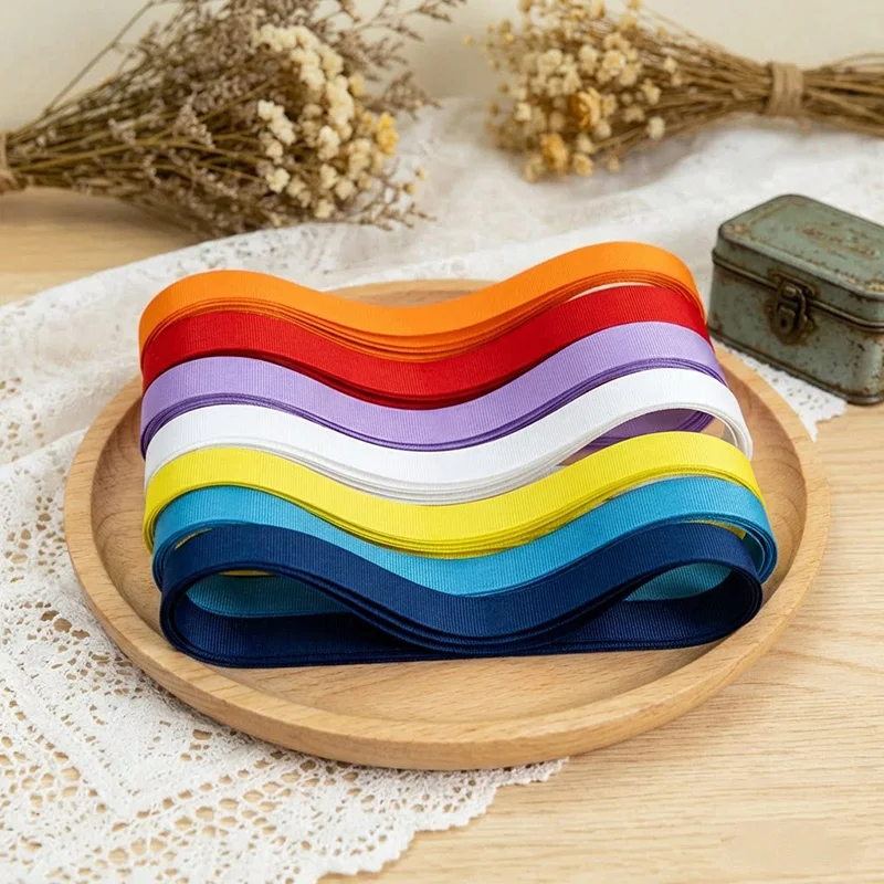 (100 Yards/Roll) Grosgrain Ribbon Wholesale Gift Wrap Decoration Christmas Ribbons (10/12/15/20mm)