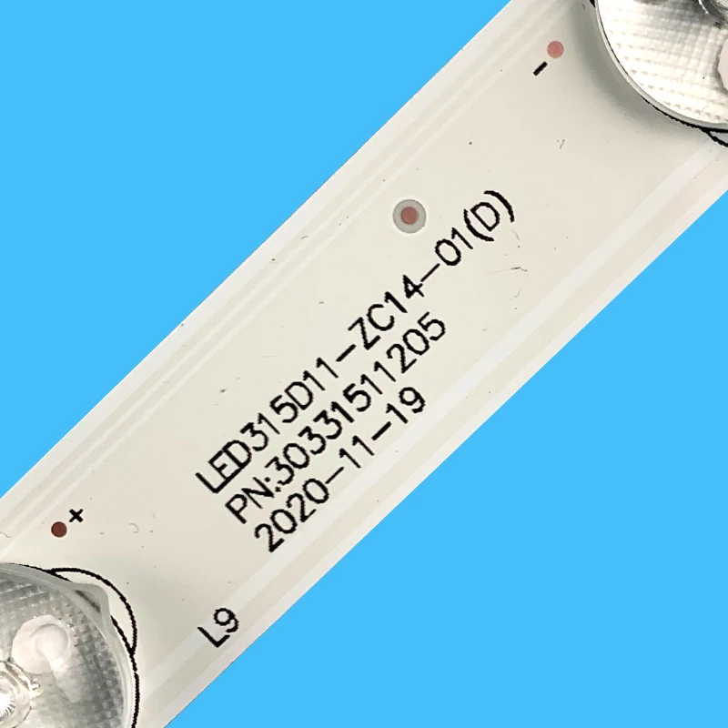 Tira de retroiluminação LED 3PCS para Mistério MTV-3222LW LED315D11-ZC14-01(D) 02(D) 03(D) LE32C800C LE32B50 H32E16 LM315TA-T01 T320XVN02.