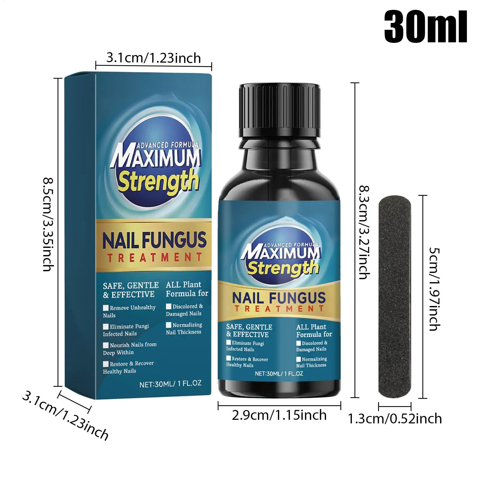 30 مللي سائل إصلاح الأظافر علاجات فنون الأظافر للعناية بالإصلاح واقية لتجديد الأظافر المقوي للتقليم والباديكير