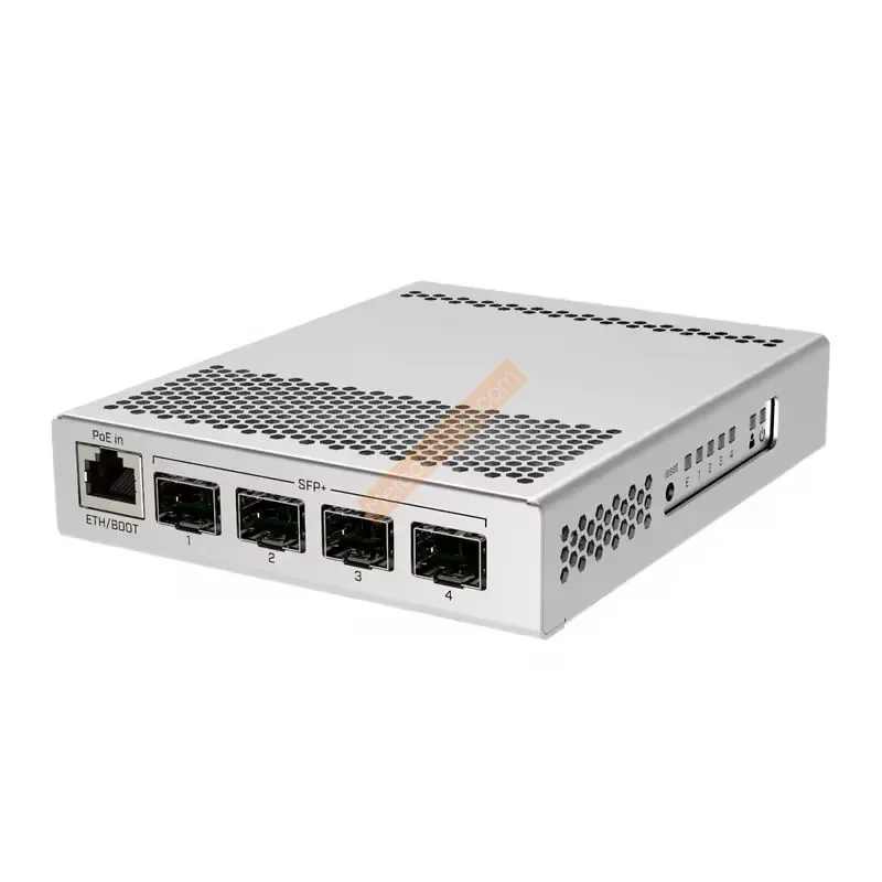 عرض ساخن لعام 2025 MikroTik CRS 305-1G-4S+IN SFP+ 10Gbps مفتاح ذكي مُدار بخمسة منافذ نظام مزدوج RouterOS أو SwOS