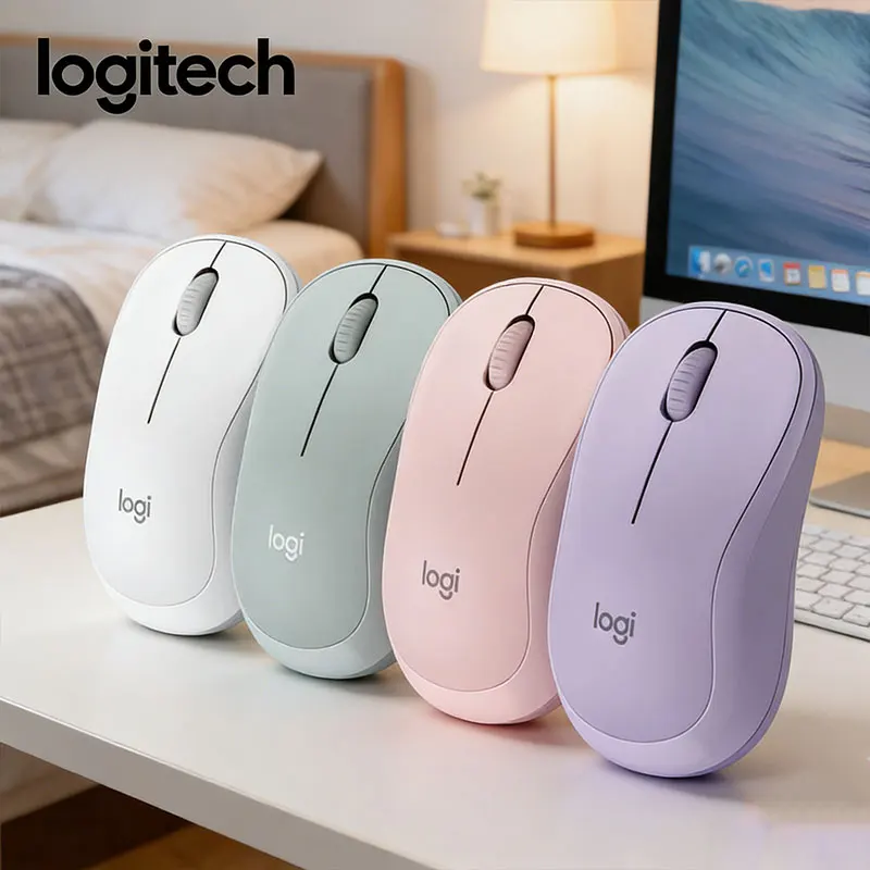 Ratón Bluetooth Silencioso Logitech M221/M170, Protección para la Muñeca, Inalámbrico Silencioso, Compatible con Computadoras y Portátiles
