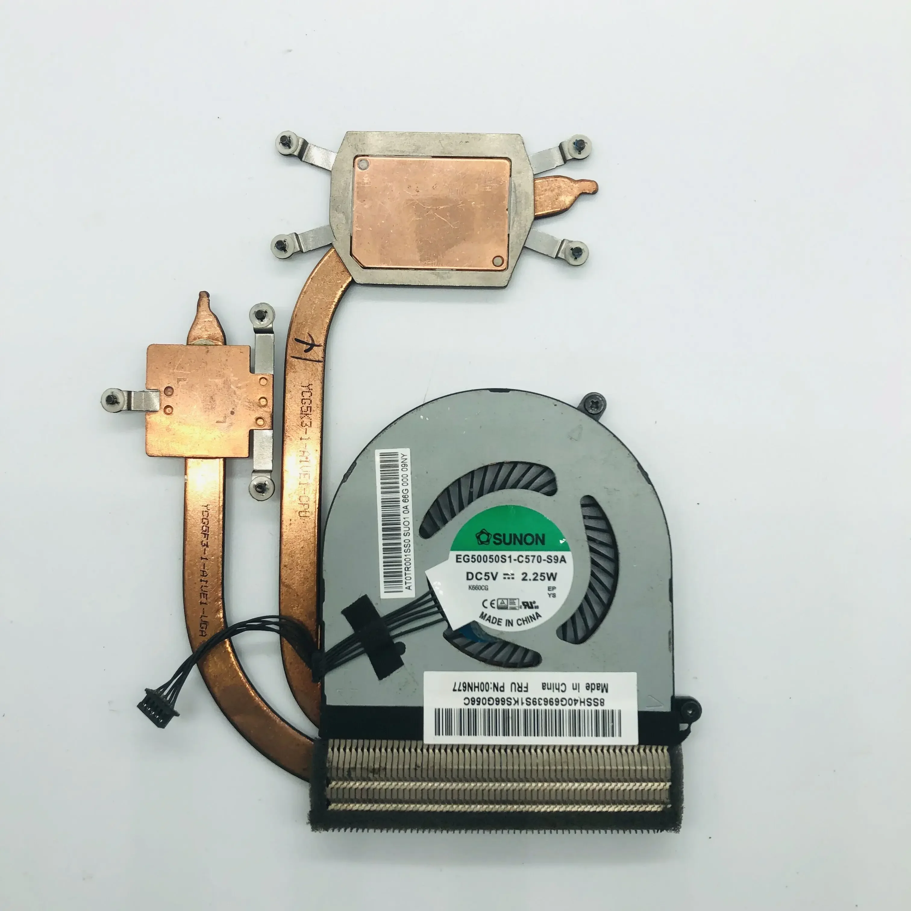 Ventola di raffreddamento del dissipatore di calore della CPU originale per Lenovo E450 AT0TR001SSO 00 hn677