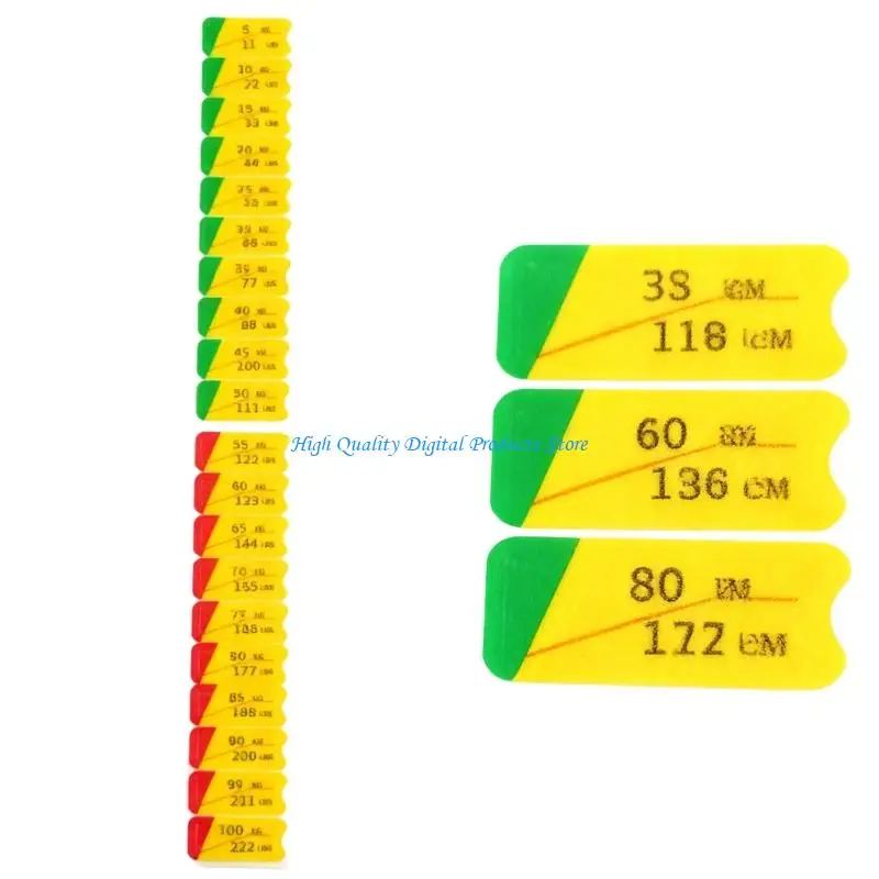 U2JE Fitness Weight Sticker Removable Adhesive Suitable for Home and Commercial Gym