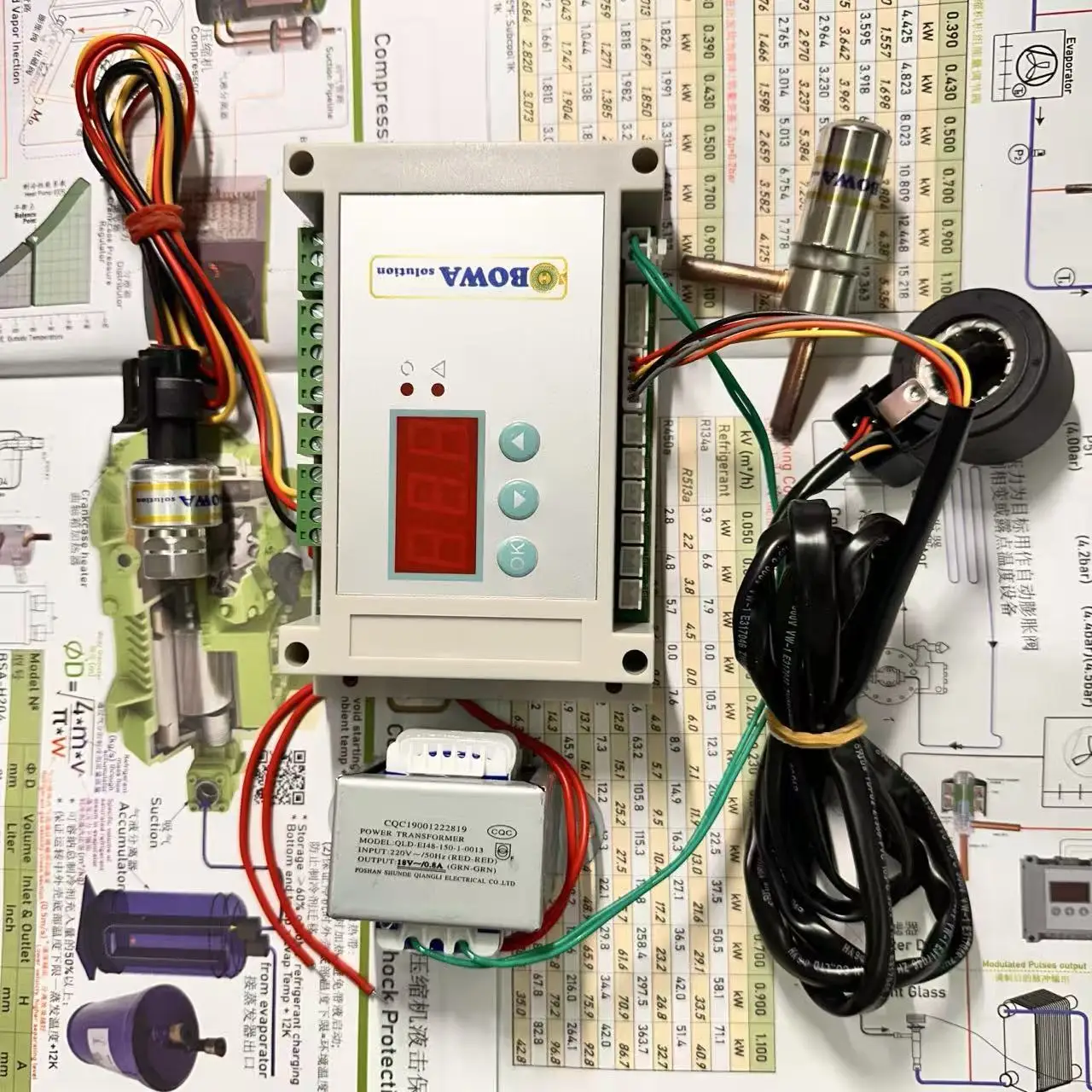 El regulador de presión de descarga de 0,43 m3/h se utiliza para obtener la temperatura constante del condensador y el refrigerante líquido estable Enthalpy antes de EXV