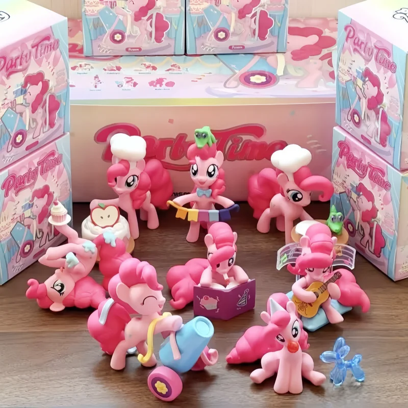 

Funism Stock Genuine My Little Pony Pinkie Pie Party Time Blind Box Cute Collectible Cartoon Ornament Toys Girls Birthday Toys