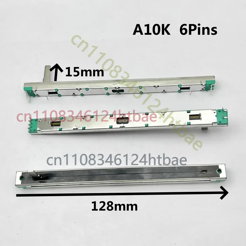 

For 50PCS Straight Slip Potentiometer A103 A10K 6Pins 128mm Total Length Mixing Console Volume Fader Replacement