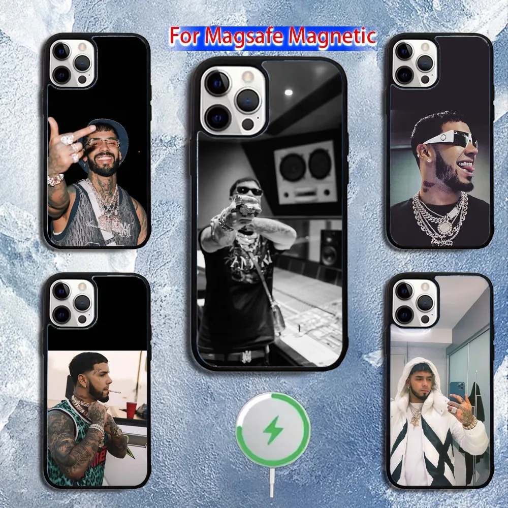 

Rapper A-Anuel AA Real Phone Case For iPhone 16,15,14,13,12,11,Pro,Max,Plus,Mini,Magsafe,Magnetic Wireless Charging Case