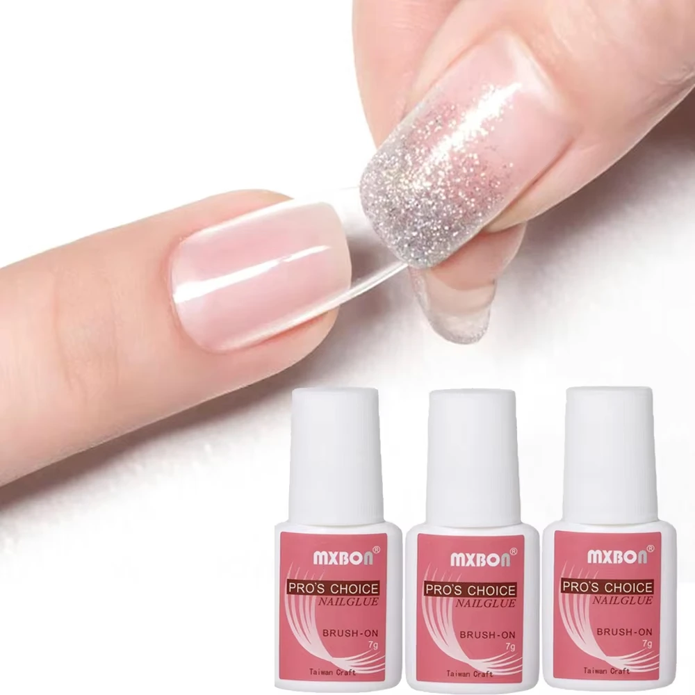 7g Fast-drying Nail Bond Glue Super Strong Adhesive False Nails Glue Acrylic Nail Tips Rhinestones Crystal Diamond Sticky Glue