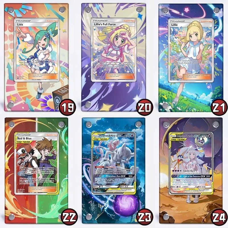 Pokemon Espositore Misty Nihilego GX Umbrion Darkrai Carta da disegno estesa Collezione di mattoni Cornice per carte da gioco Non inclusa carte