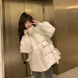 2023 New Women Down Cotton Coat Winter trend Jacket Female Short Large Size Parkas Loose Thick Warm Outwear Versatile Overcoat