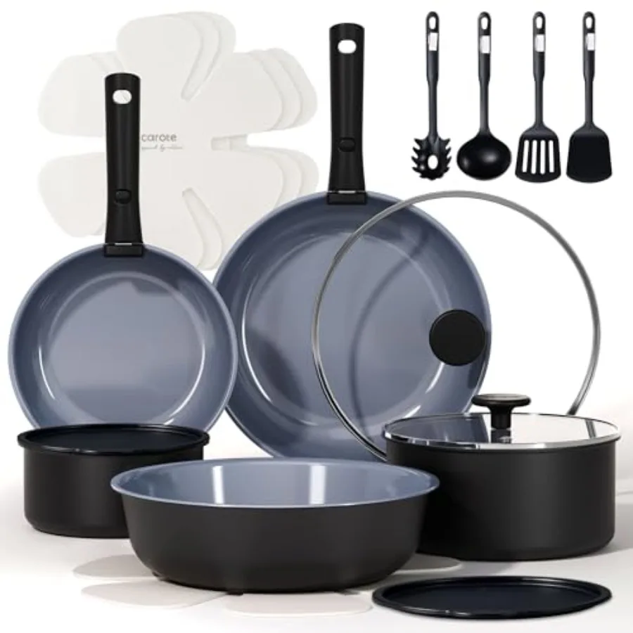 9PCS Ceramic Cookwa…