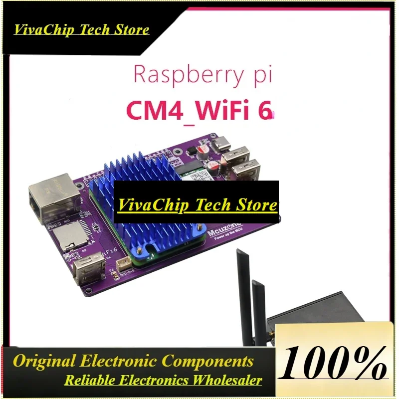 VoFSCM4_WiFi 6E Expansion Board Raspberry Pi Computer AX200 AX210 Packet Capture NGFF M.2 Router