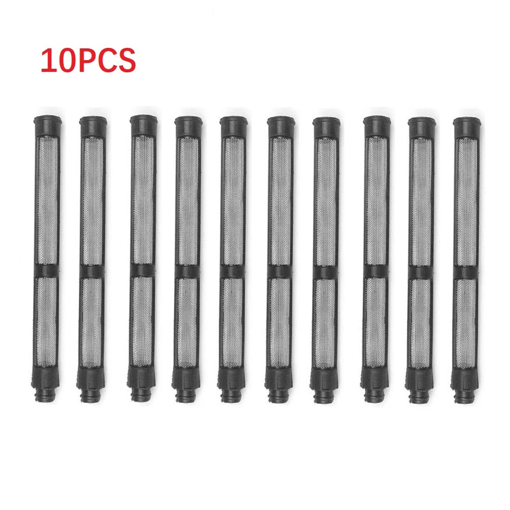 10pcs Black Airless Spray Pump Filter Grid 60 Mesh Replacement Mesh Filter For 390 /395/ 490/ 495 Airless Spraying Machine