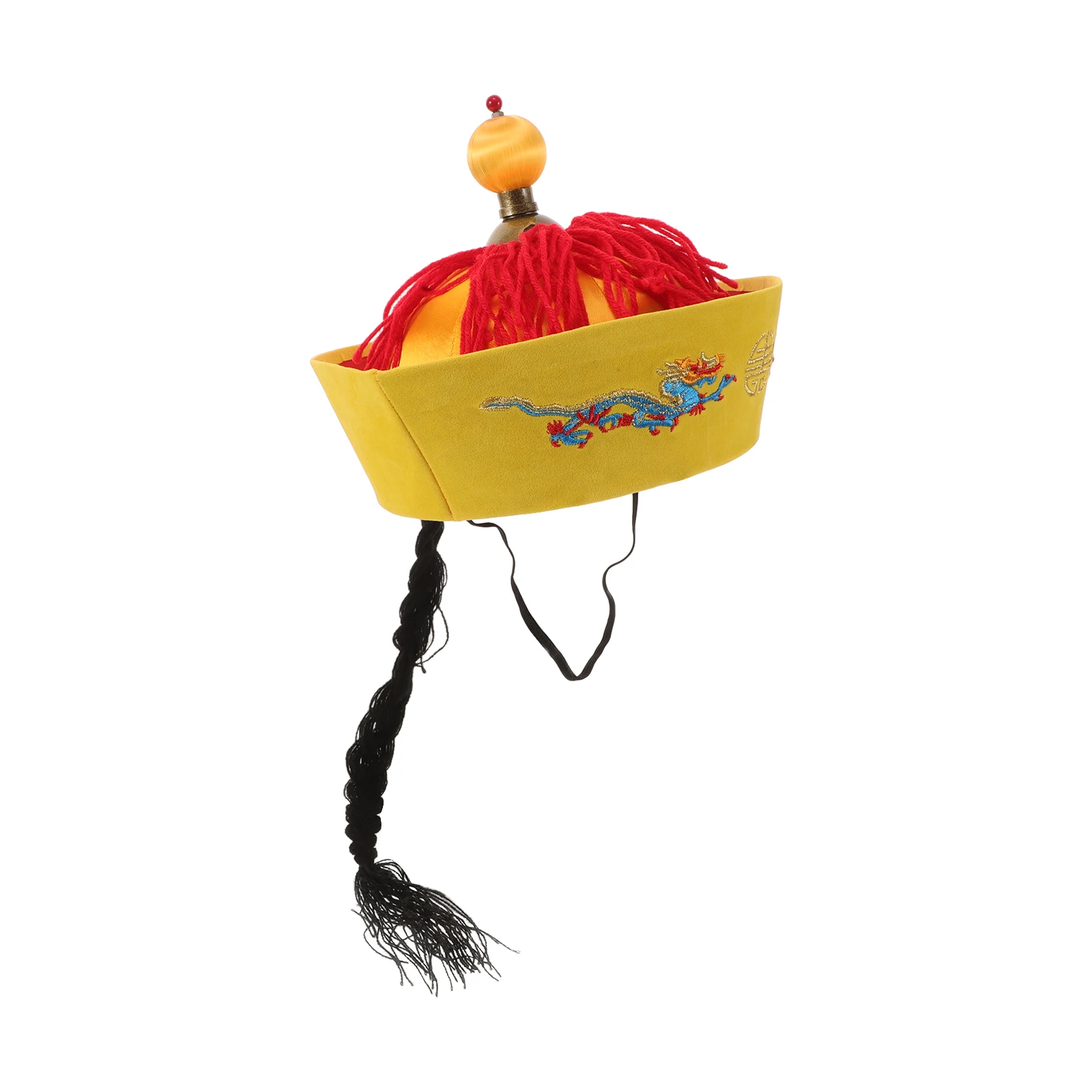 

Chinese Costume Accessories Ancient Hanfu Oriental Cultural Headwear Emperor Hat For Adults Traditional