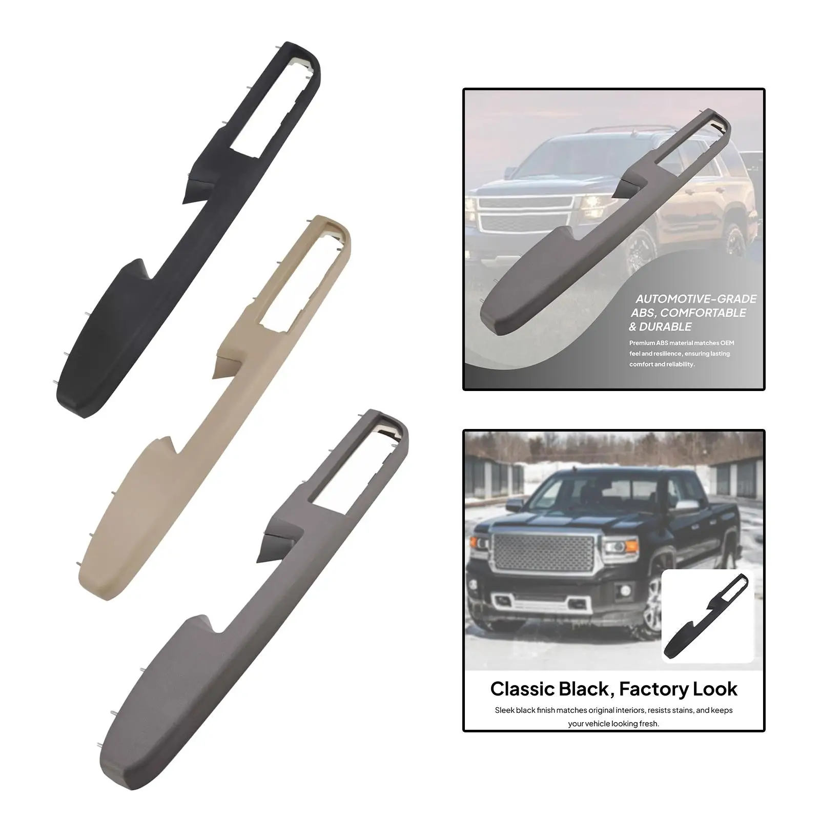 

80994 Front Driver Side Armrest Repair for Chevrolet Yukon 2012 2014 Sierra 1500 2011 Sierra 2011-2012 Tahoe 2010 2012-2013