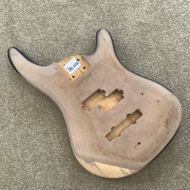 FB202  Sample Order Unfinished PJB Bass Body in Solid Basswood for 4 or 5 String Electric Bass DIY Replace with Damages