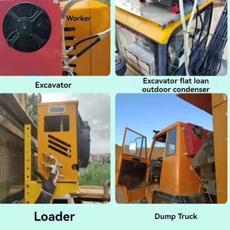 新しい空調車載 24V 冷凍大型トラック電気インテリジェント DC 可変周波数トラック車 Harveste