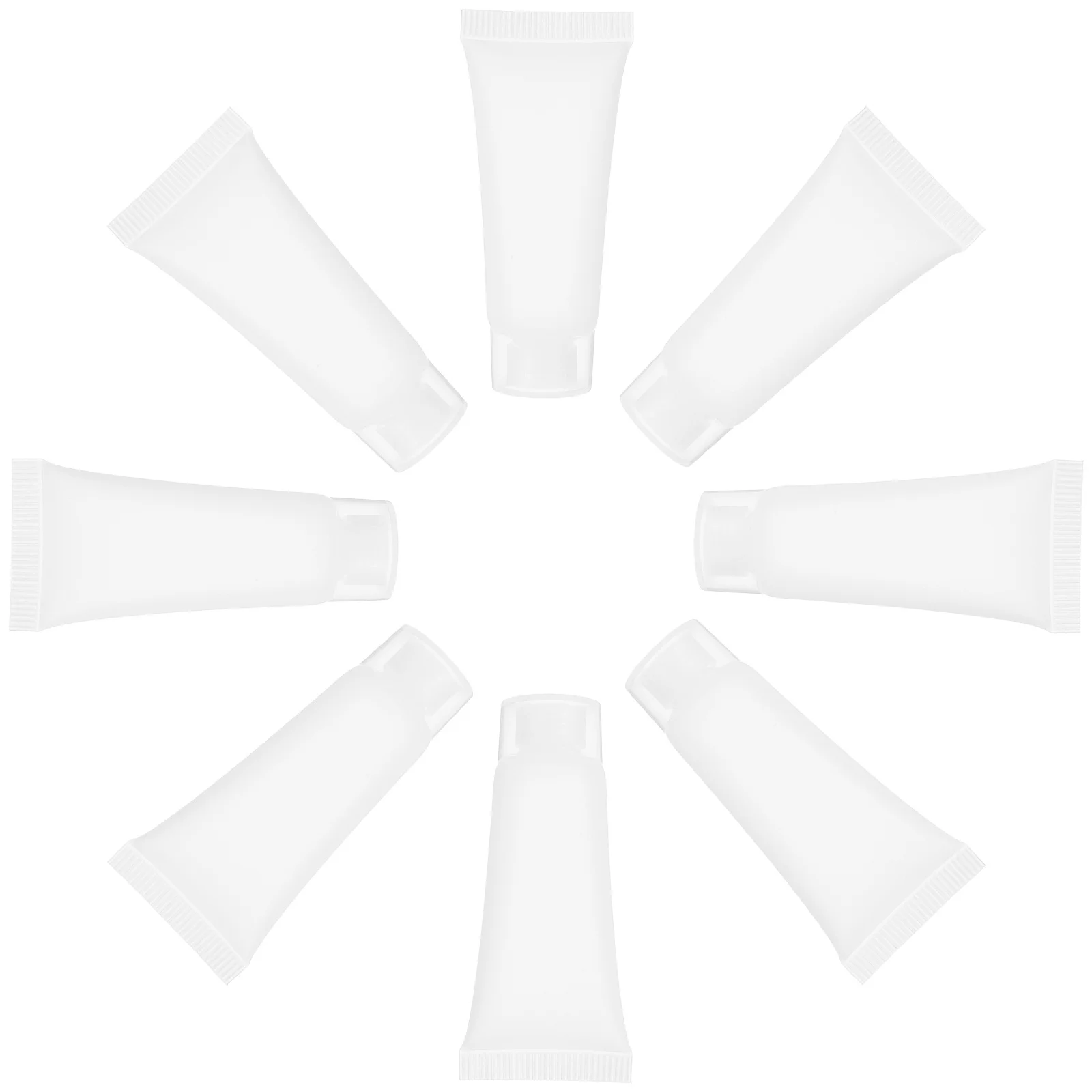 

50Pcs Empty Refillable Travel Tubes Sturdy Lotion Squeeze Bottles Clean Toothpaste Container Tubes