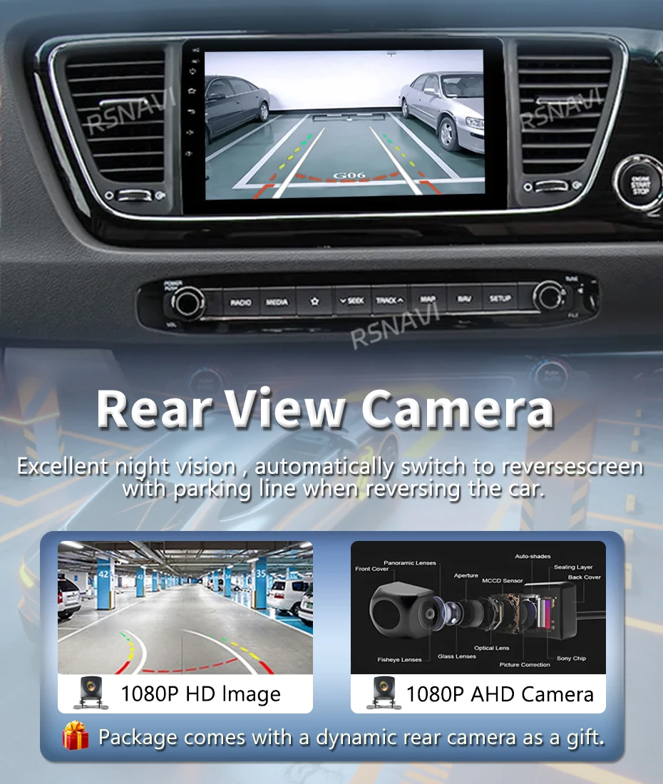 Android 16 Multimedia-Player für Kia Carnival YP Sedona 2014-2020 Navigations-Autoradio 2k Bildschirm GPS Carplay Stereo-Headunit – Detail 5