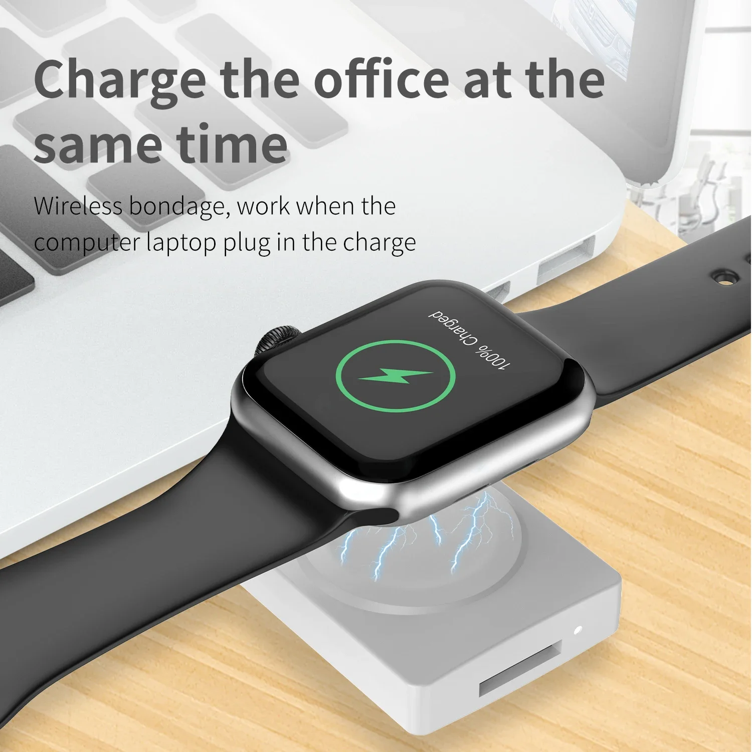 2 in 1 Portable Magnetic Watch Wireless Charger TF Card Read  For Apple Watch iWatch 8 6 5 4 3 2 Ultra SE USB Fast Charging Dock