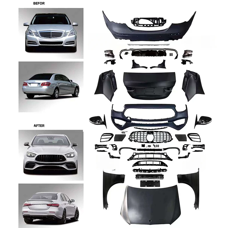 

For E Class W212 2009-2016 Full Body Kit Upgrade to W213 Style Facelift Conversion Exterior Parts