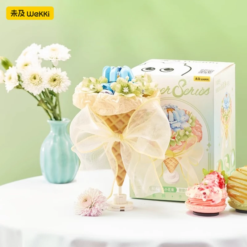 WeKKi は花を与えます甘いビルディングブロック花束小さな粒子少年少女組み立ておもちゃモデル装飾品ギフト