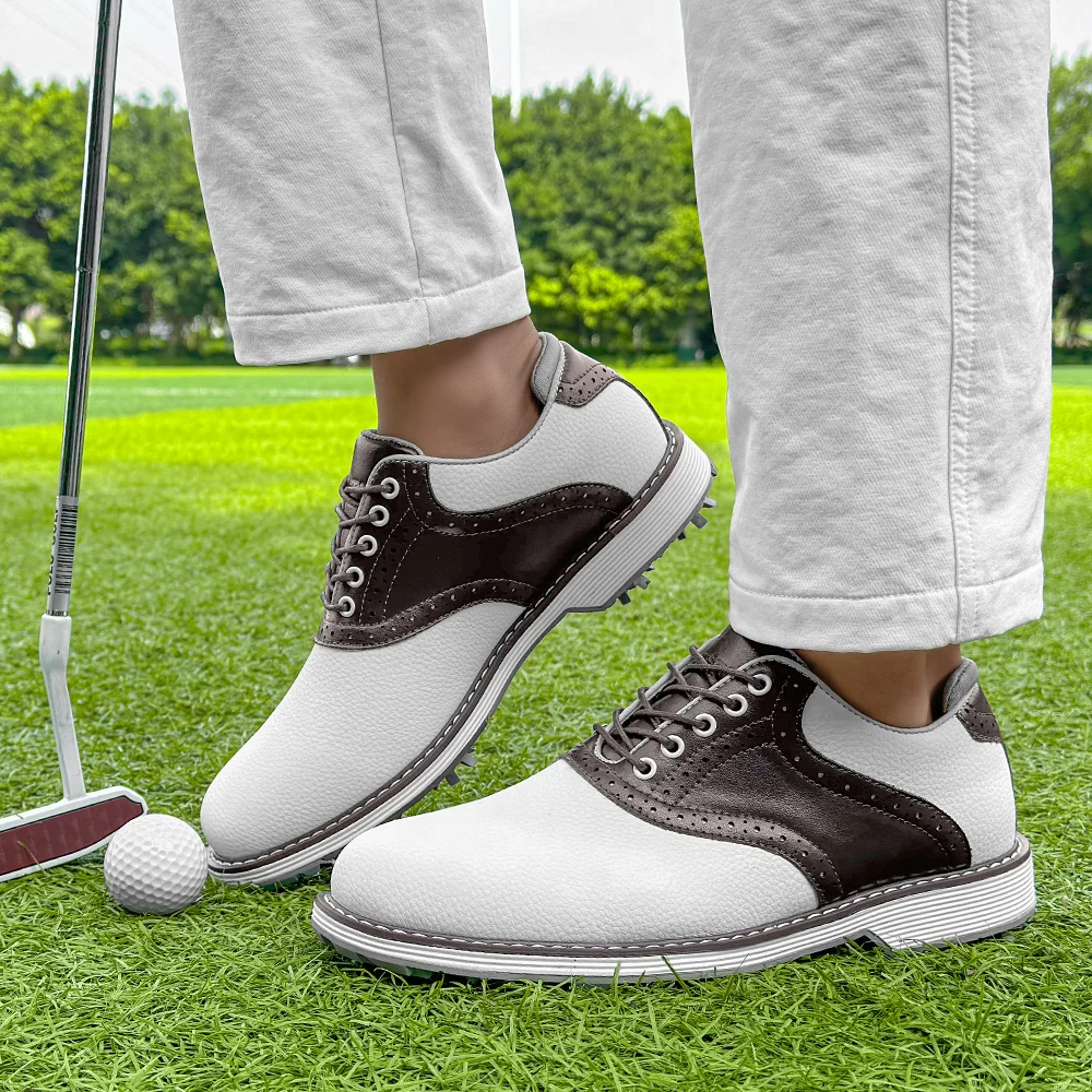 Golf shoes men's fashionable motion shoes four season new anti slip low cut comfortable breathable outdoor casual sports shoes