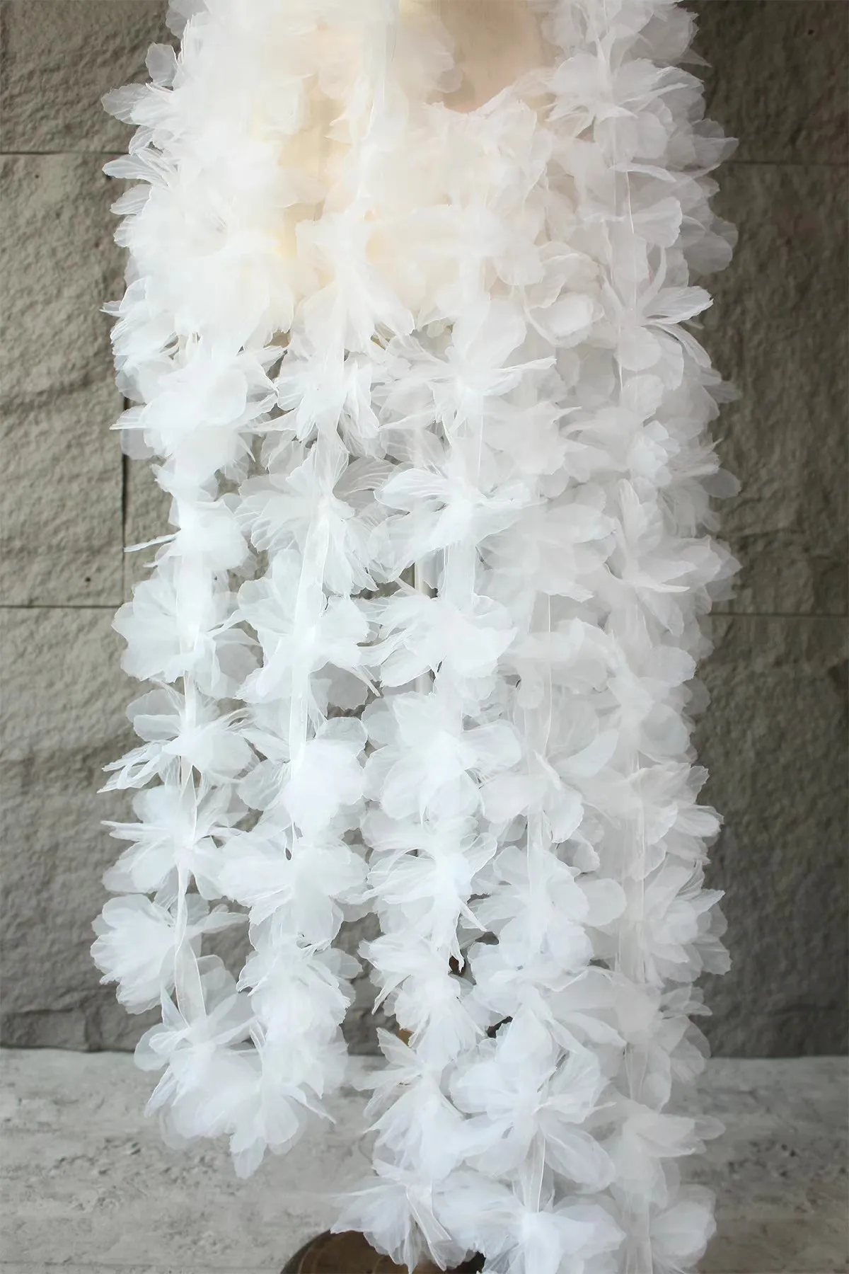 

2yards skirt decoration designer DIY accessories lace fabric Lace Trim Three dimensional water light organza lace ribbon