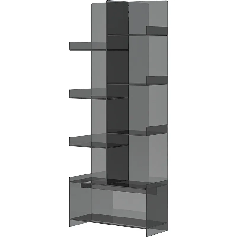 

Creative bookshelf corner floor storage rack against the wall Children's bookcase Household space saving acrylic multi-layer
