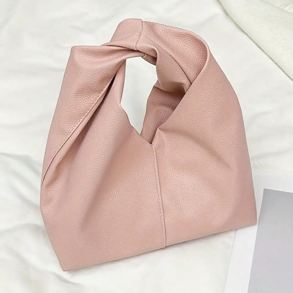 Torebka, torebka na nadgarstek, niszowy design, torebka typu cloud bag, torebka, nowa ekskluzywna plisowana torebka typu horn bag, miękka torebka na ramię z PU, torebka damska, modna i prosta, na wyjścia i imprezy. — zdjęcie 3