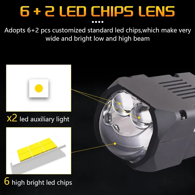 LKA 102W M20 Bi Led Module Hyperboloid Lens 2.0 inch for Car Headlight High Low Beam 12V Led Lights Retrofit Auto Accessories