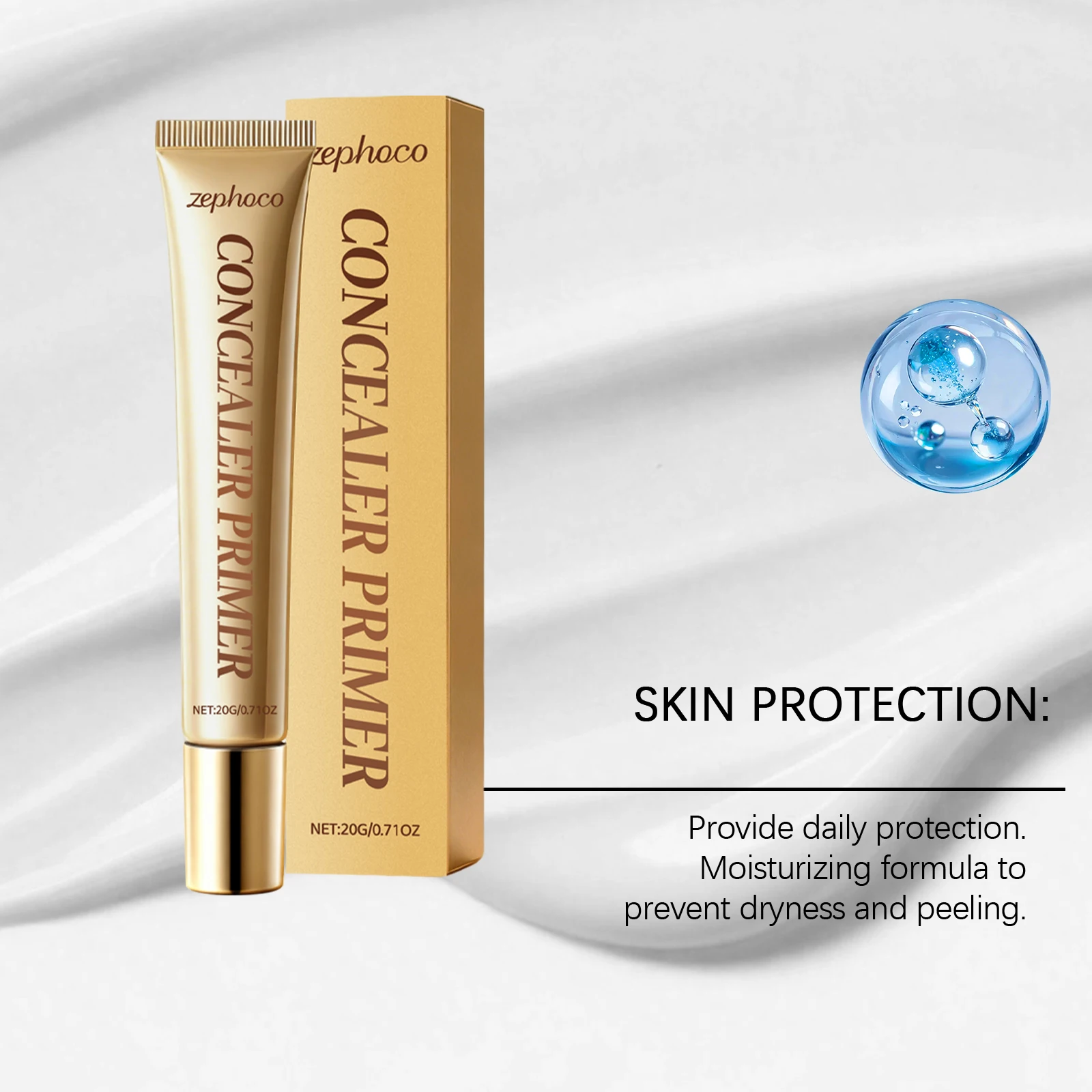 Correcteur pré-maquillage pour le visage, primaire, contrôle de l'huile, Pores invisibles, couverture mate, hydratant longue durée, maquillage naturel, 20g