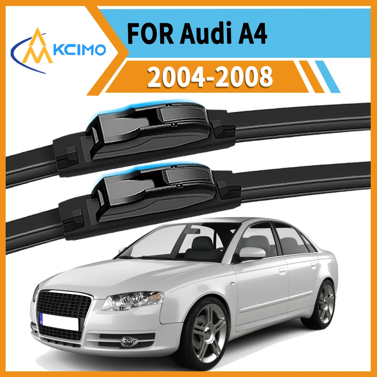 

Upgrade Your Drive 2PCS All-Season Wiper Blades For Audi A4 B7 2004-2008 Superior Clarity & Long-Lasting Performance Guaranteed