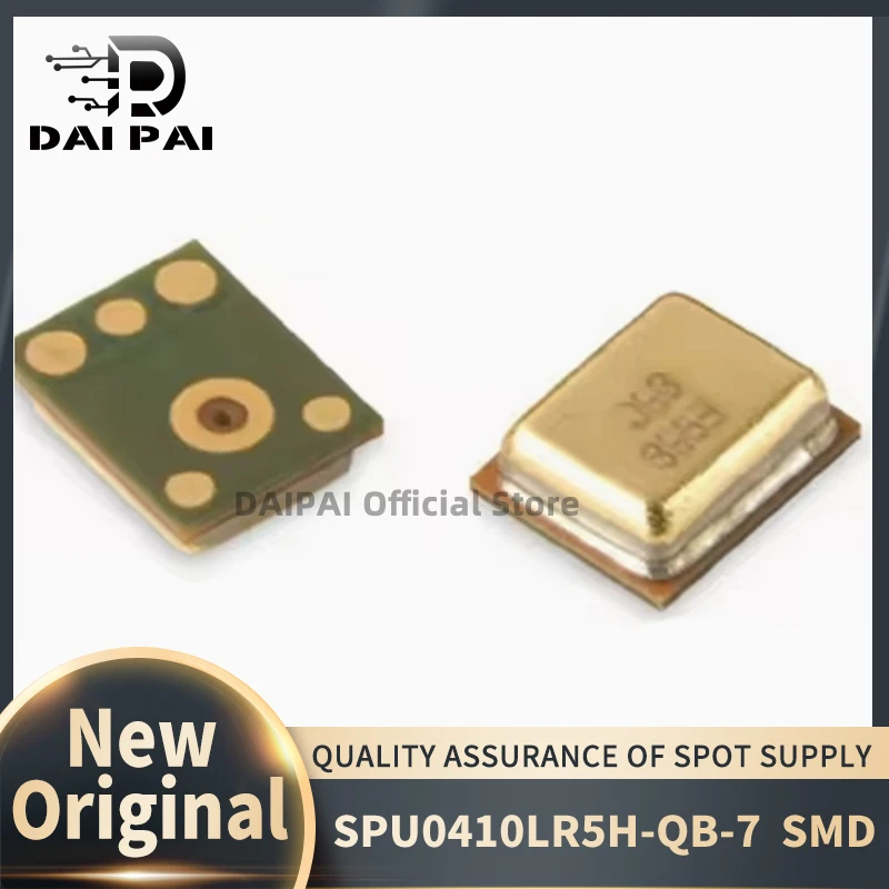 (50 unidades-100 unidades/lote) 100% novo original SPU0410LR5H-QB-7 SPU0410LR5H SMD SMT microfone/microfone de silício