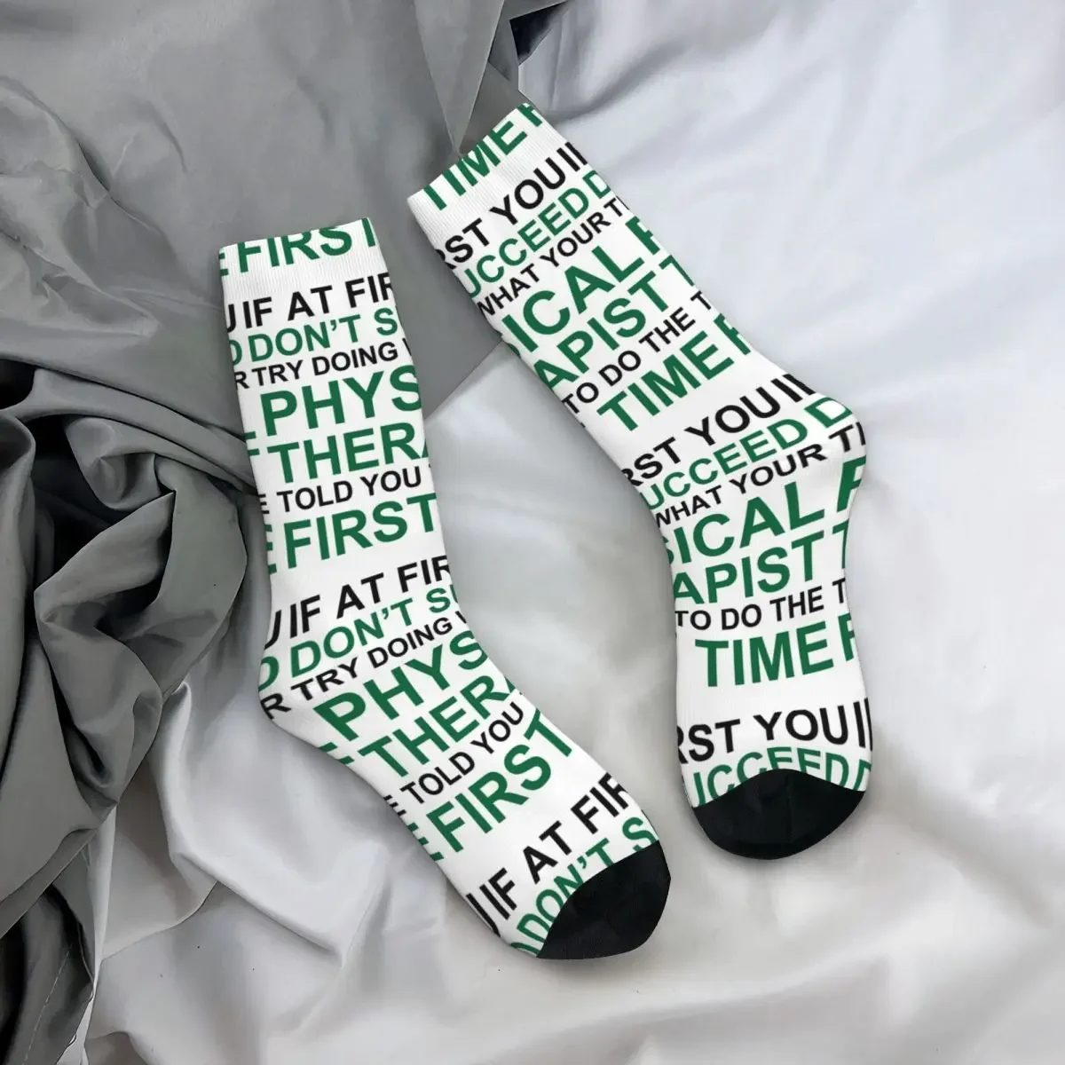 Calcetines de Humor para terapia física, medias absorbentes de sudor Harajuku, medias largas para todas las estaciones, accesorios para regalos Unisex