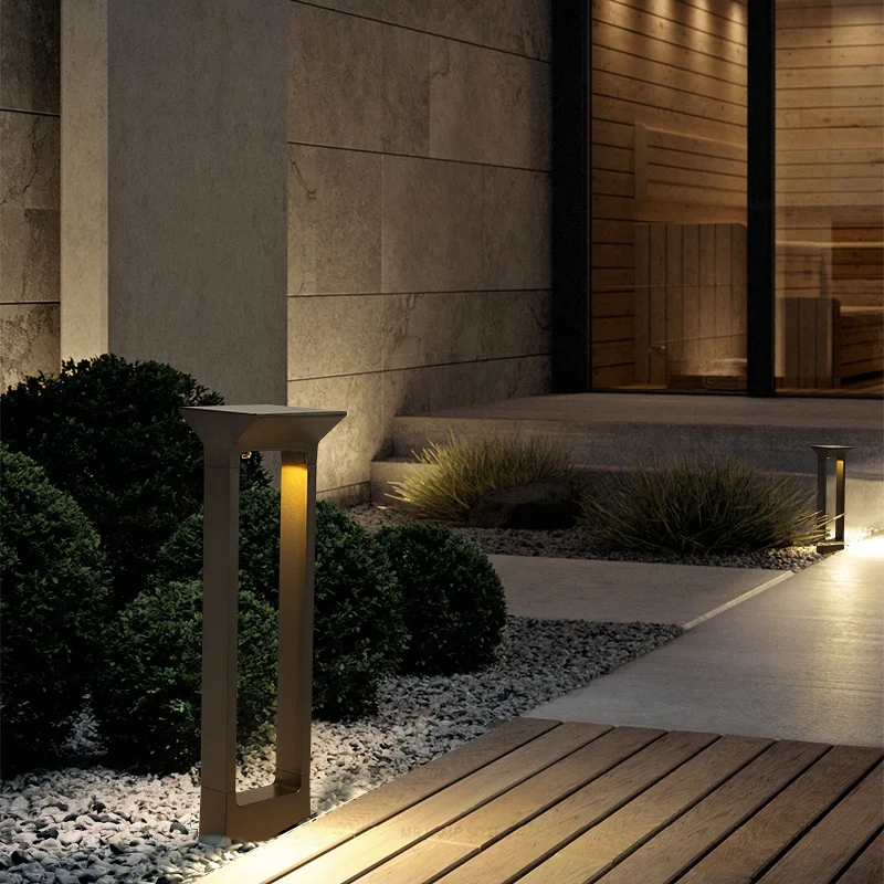Outdoor Solar Lawn Light Garden Advanced Villa Garden Waterproof Modern Simple Decorative LED Landscape