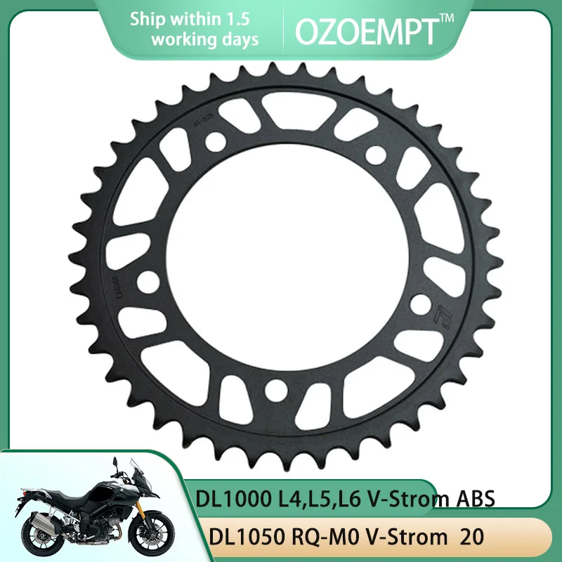 

OZOEMPT 525-42T Motorcycle Rear Sprocket Apply to GSX-S750 L5-L6,Z L5-L6 DL1000 L4,L5,L6 V-Strom ABS DL1050 RQ-M0 V-Strom