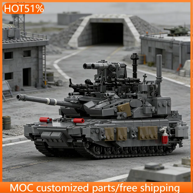 โมเดลรถถังทหาร 1075 ชิ้น รุ่น M3A2 Reaper SEP MOC ชุดตัวต่อแบบประกอบเอง ของเล่นเสริมพัฒนาการเด็ก ของขวัญวันหยุด DIY