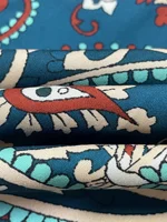 Spring Autumn plus Size New Vintage Print Elegant Holiday Style Dress Middle East Robe Ethnic Long Sleeve V-Neck Belted Commute - Image 4