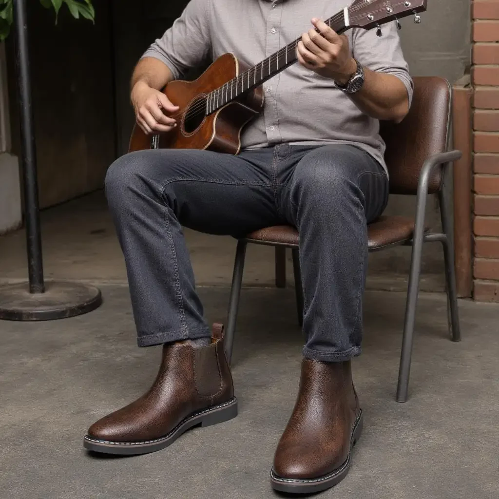 Bottes pour hommes 2025 chaussures pour hommes britanniques mode rétro transfrontalier hommes grande taille bottes courtes bottines