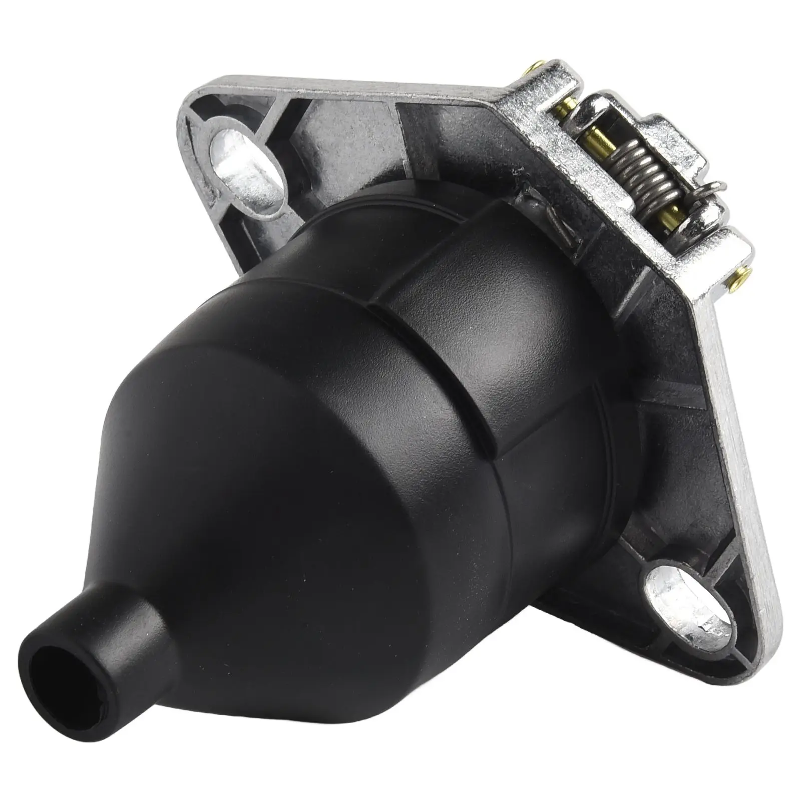 7 Pin Trailer Connector 1pcs 24V Black+Silver High Quality Plastic Play Auto Accessories Connector Adapter 7 Pin