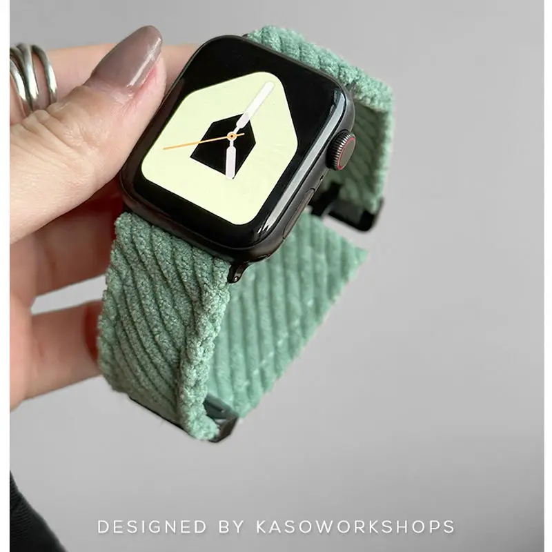 

Autumn/Winter Versatile Solid Color Fluff Suitable for New Xiaomi Bracelet 9pro Strap Redmi Watch 5 Handmade Strap
